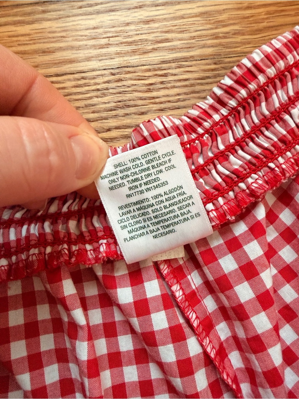Wild Fable Red Gingham Elastic-Waist Shorts - Picture 8 of 10